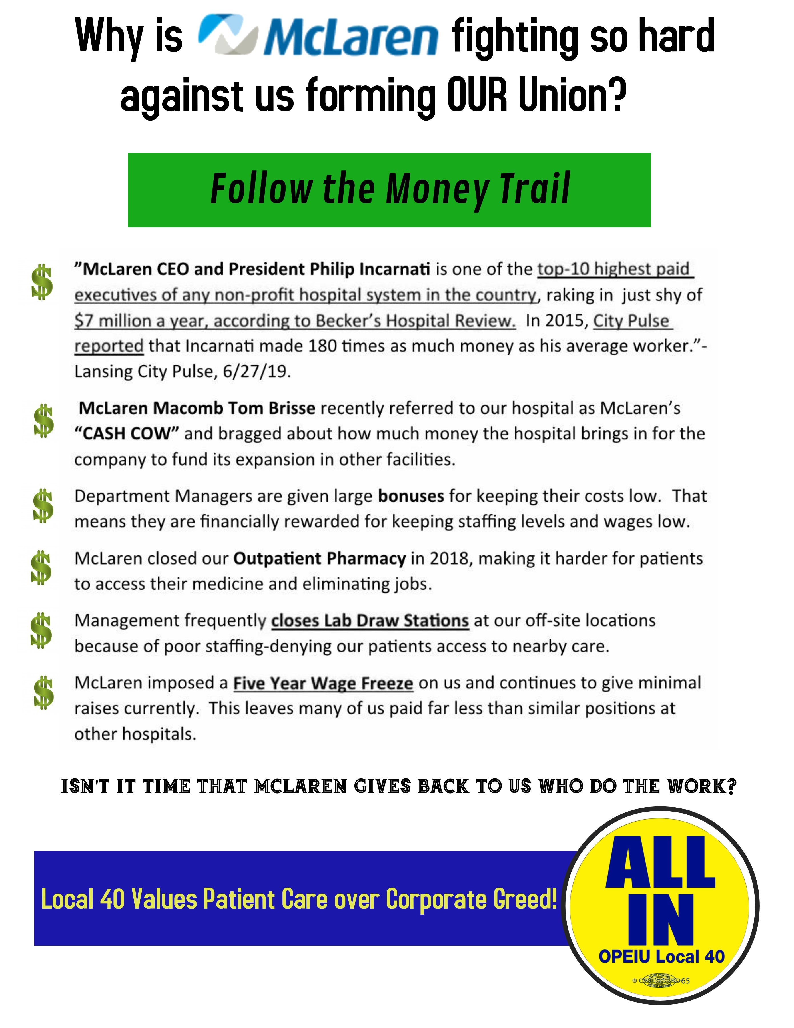 Rn Staff Council Opeiu Local 40 Afl Cio Clc